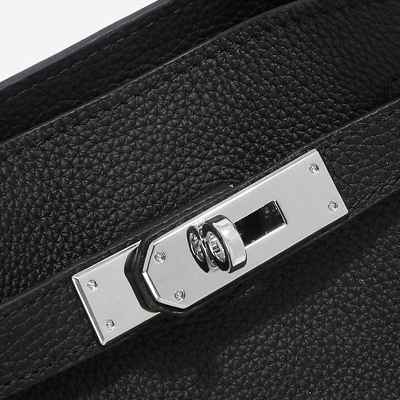 Sac à main en cuir vintage de grain supérieur avec fermeture en argent pour femmes