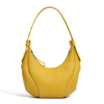 Sac à bandoulière Hobo Crescent en cuir vintage de grain supérieur pour femmes