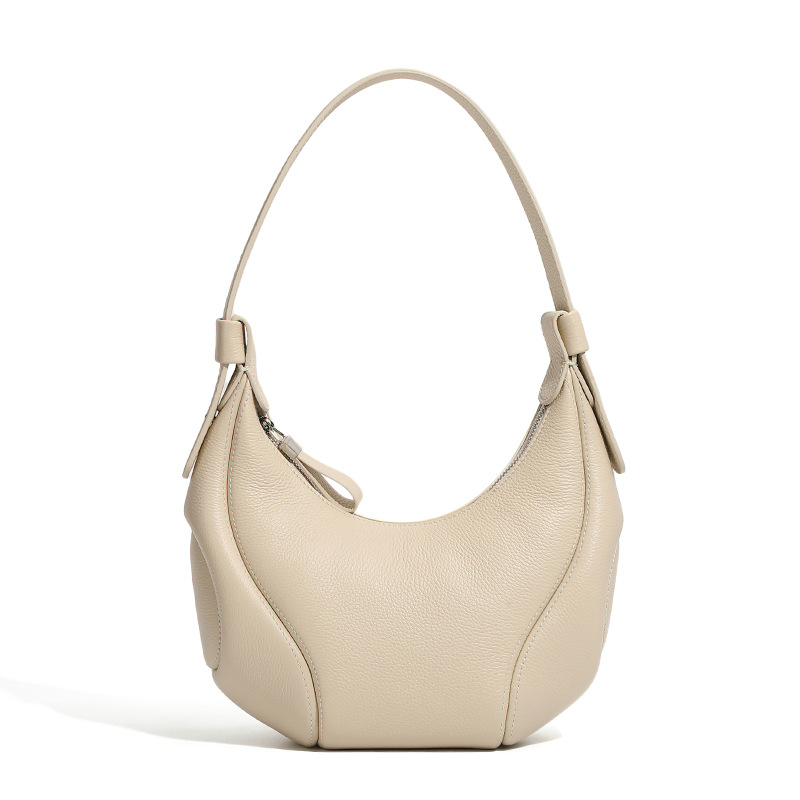 Sac à bandoulière Hobo Crescent en cuir vintage de grain supérieur pour femmes