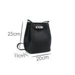 Sac à main en cuir vintage de grain supérieur avec fermeture en argent pour femmes