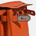 Women's Minimalist Full-Grain Leather Sling Bag In Silver Hardware