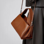 Sac à main vintage à bandoulière en cuir pleine fleur pour femmes