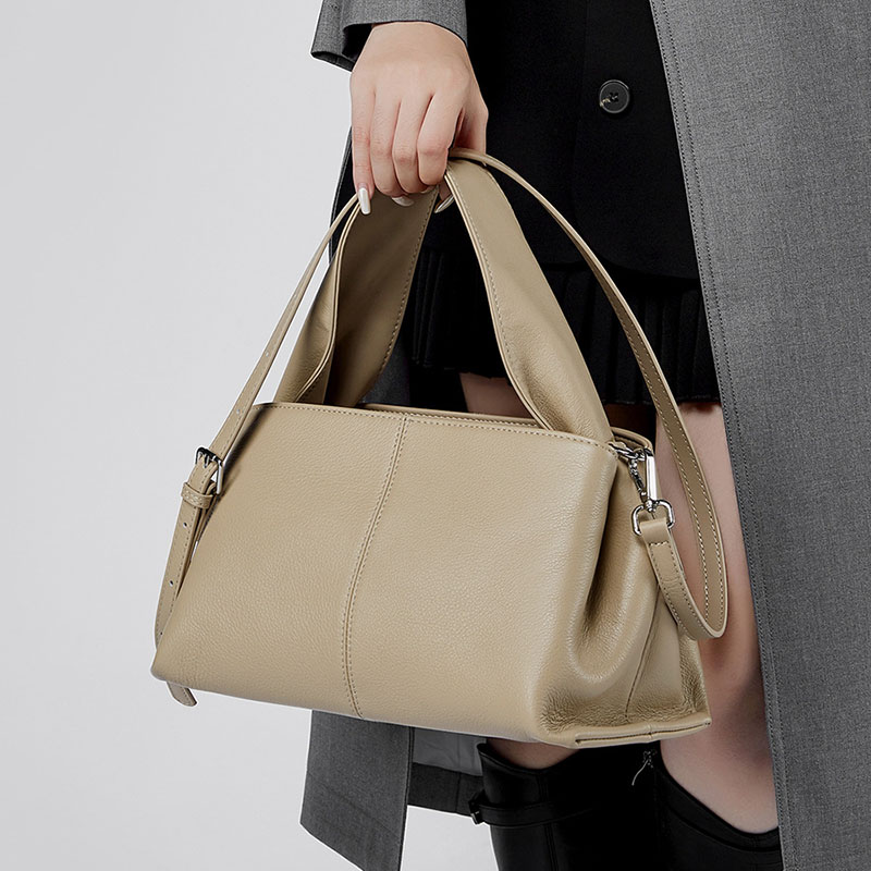 Sac à main vintage à bandoulière en cuir pleine fleur pour femmes