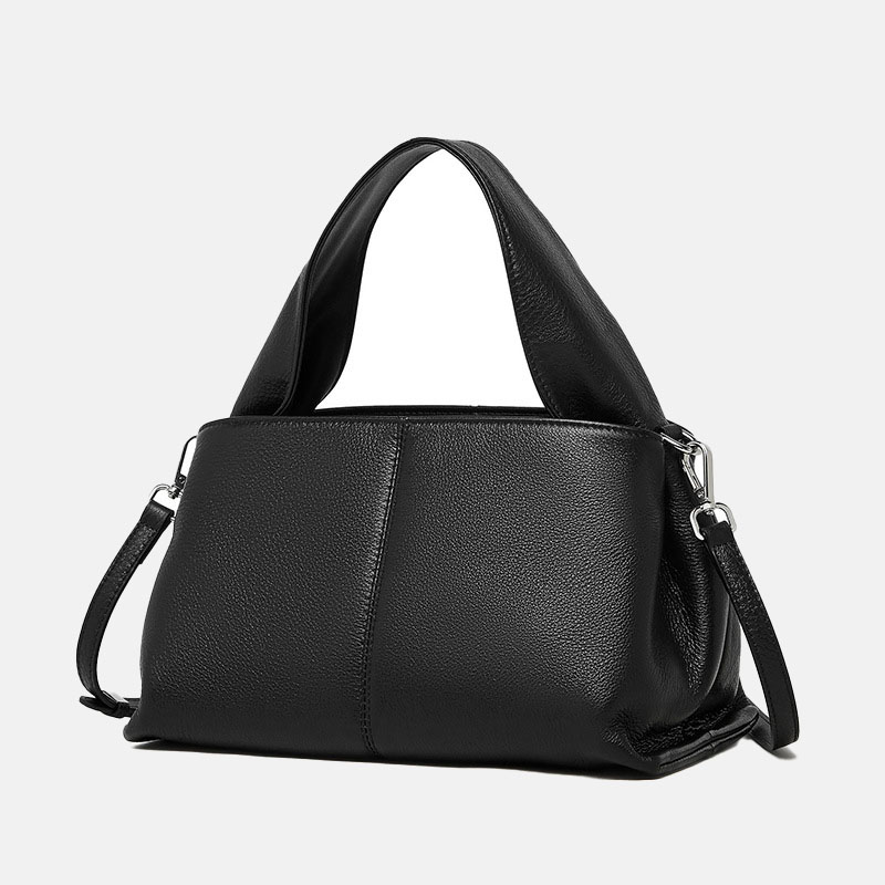 Sac à main vintage à bandoulière en cuir pleine fleur pour femmes