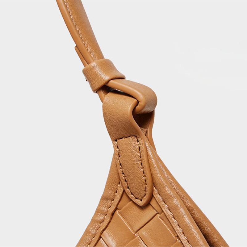 Women's Vintage Woven Genuine Leather Hobo Bag