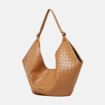 Women's Vintage Woven Genuine Leather Hobo Bag