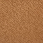 Sac à main en cuir pleine fleur de couleur marron, avec accessoires argentés, pour femmes