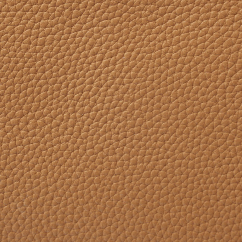 Sac à main en cuir pleine fleur de couleur marron, avec accessoires argentés, pour femmes