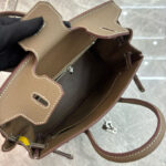 Women's Full Grain Leather Top Handle Bags with Rhinestones Silver Hardware