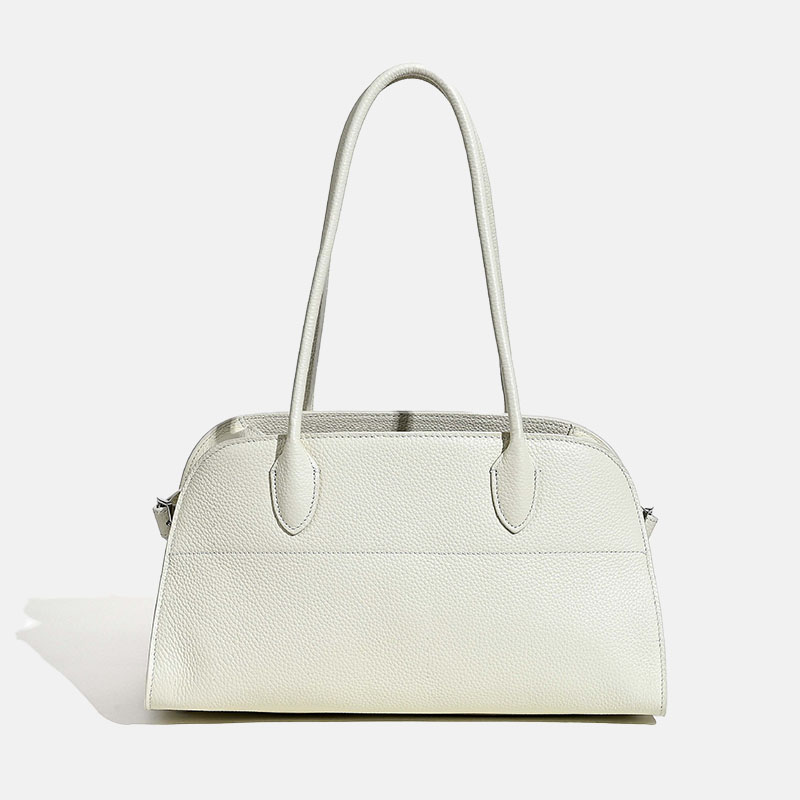 Women's Minimalist Full-Grain Leather Shoulder Handbags