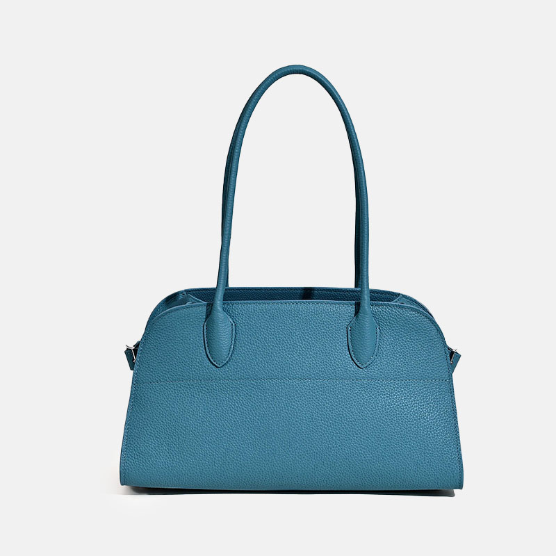 Women's Minimalist Full-Grain Leather Shoulder Handbags