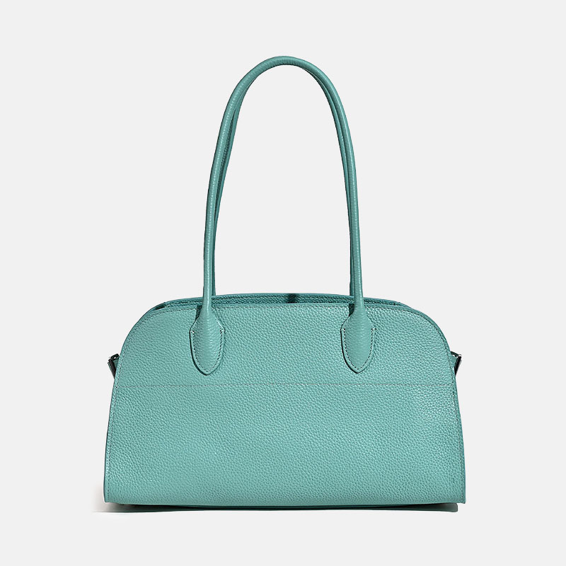 Women's Minimalist Full-Grain Leather Shoulder Handbags