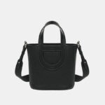 Sac à main en cuir pleine fleur avec bandoulière pour femmes
