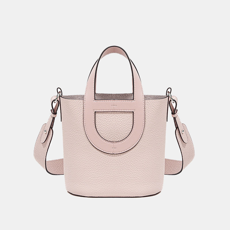 Sac à main en cuir pleine fleur avec bandoulière pour femmes