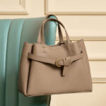 Women's Vintage Full-Grain Leather Buckle Shoulder Strap Handbag