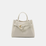 Women's Vintage Full-Grain Leather Buckle Shoulder Strap Handbag