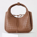Women's Vintage Woven Spilt Leather Hobo Bag