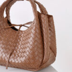 Women's Vintage Woven Spilt Leather Hobo Bag
