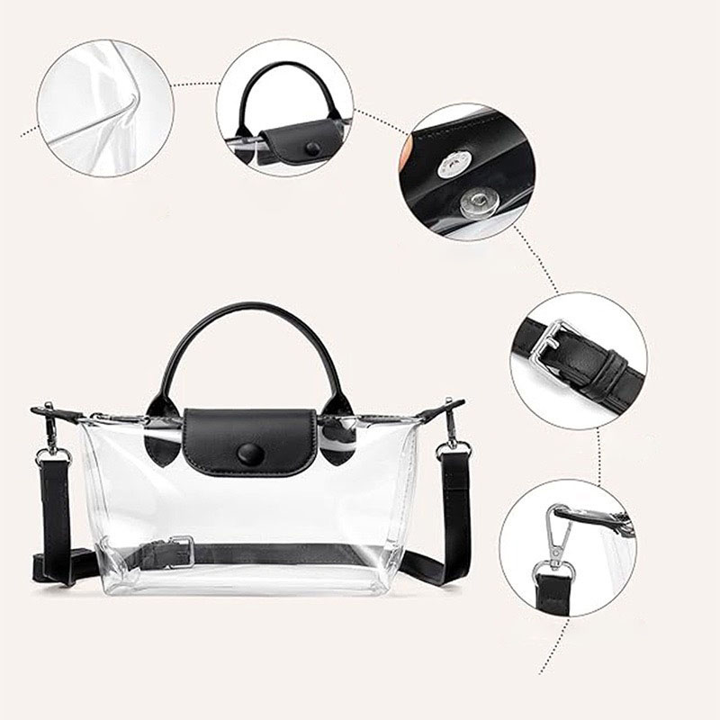 Womens Clear Stadium Approved Crossboby Bags for Super Bowl