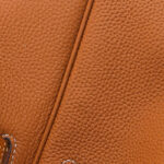 Women's Full-Grain Leather Top Handle Handbag In Gold Hardware 40CM
