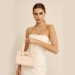 Women's Minimalist Crocodile Embossed Top-Grain Leather Crossbody Strap Tote Bag In Gold Hardware