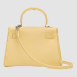 Women's Minimalist Genuine Leather Buckle Crossbody Strap Shoulder Top Handle Bag In Silver Hardware