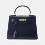 Women's Vintage Glossy Split Leather Shoulder Strap Top Handle Bag In Gold Hardware