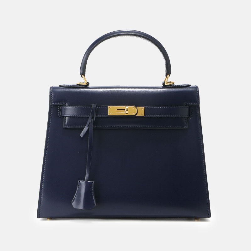 Women's Vintage Glossy Split Leather Shoulder Strap Top Handle Bag In Gold Hardware
