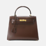 Women's Vintage Glossy Split Leather Shoulder Strap Top Handle Bag In Gold Hardware