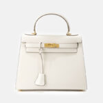 Women's Vintage Glossy Split Leather Shoulder Strap Top Handle Bag In Gold Hardware