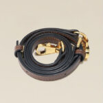 Women's Vintage Glossy Split Leather Shoulder Strap Top Handle Bag In Gold Hardware
