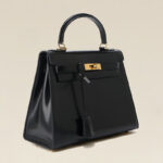 Women's Vintage Glossy Split Leather Shoulder Strap Top Handle Bag In Gold Hardware