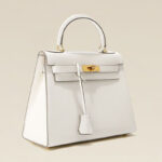 Women's Vintage Glossy Split Leather Shoulder Strap Top Handle Bag In Gold Hardware