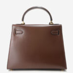 Women's Vintage Glossy Split Leather Shoulder Strap Top Handle Bag In Gold Hardware