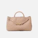 Women's Woven Leather Bow Rope Crossbody Shoulder Handbag