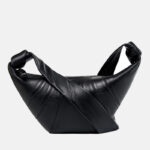 Women's Lambskin Dumpling-Shaped Zipper Crossbody Shoulder Bags