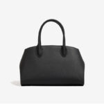 Minimalistische Damen Vollnarbenleder Schulter Crossbody Top Handle Tasche mit silberner Hardware