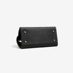 Minimalistische Damen Vollnarbenleder Schulter Crossbody Top Handle Tasche mit silberner Hardware