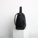 Damen Minimalistisch Geflochtenes Gespaltenes Leder Hohle Crossbody Schulterriemen Tote Handtasche