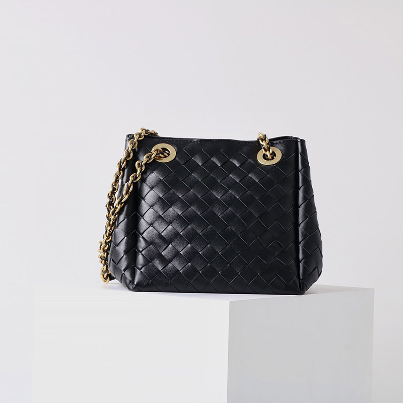 Sac à dos vintage en cuir véritable, à bandoulière et à chaîne, pour les femmes