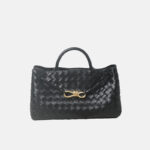 Women's Woven Leather Bow Rope Crossbody Shoulder Handbag