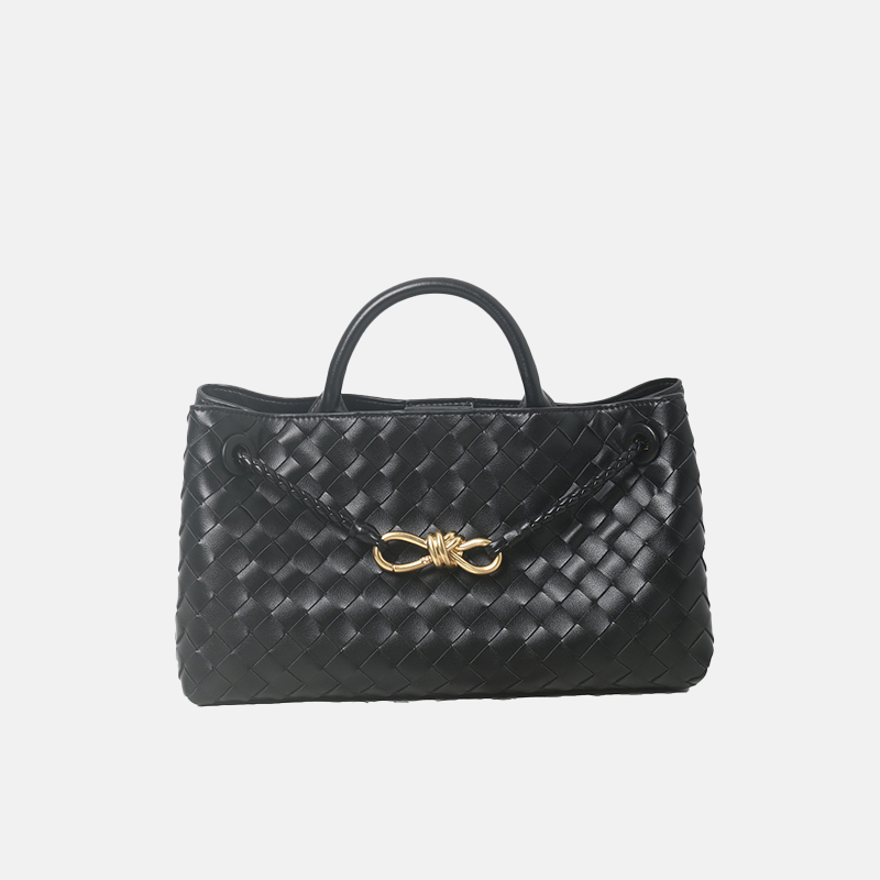 Sac à main en cuir tissé avec nœud Tote Crossbody Shoulder Handbag