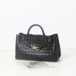 Women's Woven Leather Bow Rope Crossbody Shoulder Handbag