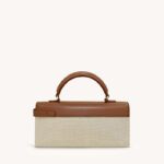 Sac à main en cuir véritable pour femmes avec fermeture en or