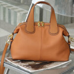 Minimalistische Damen Vollnarbenleder Reißverschluss Crossbody Schulterriemen Top Handle Tasche