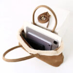 Women's Brown Vintage Suede Leather Plush Trim Shell-Shaped Shoulder Crossbody Handbag In Gold Clasp