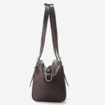 Sac à bandoulière en cuir de vache pour femmes avec boucle de Boston