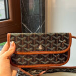 Women’s Leather PVC Printed Canvas Hobo Shoulder Bag