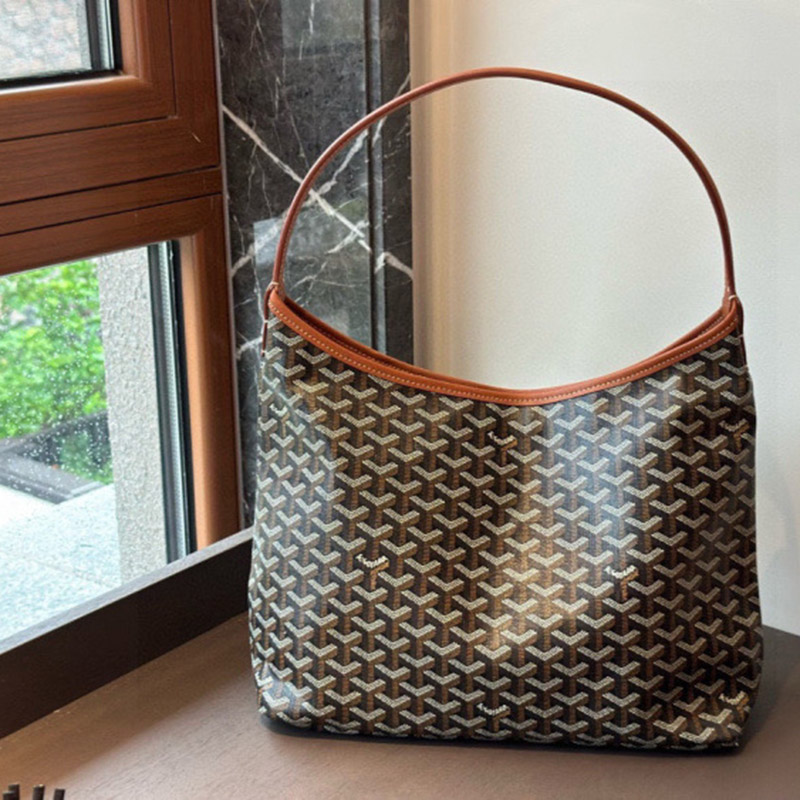 Women’s Leather PVC Printed Canvas Hobo Shoulder Bag