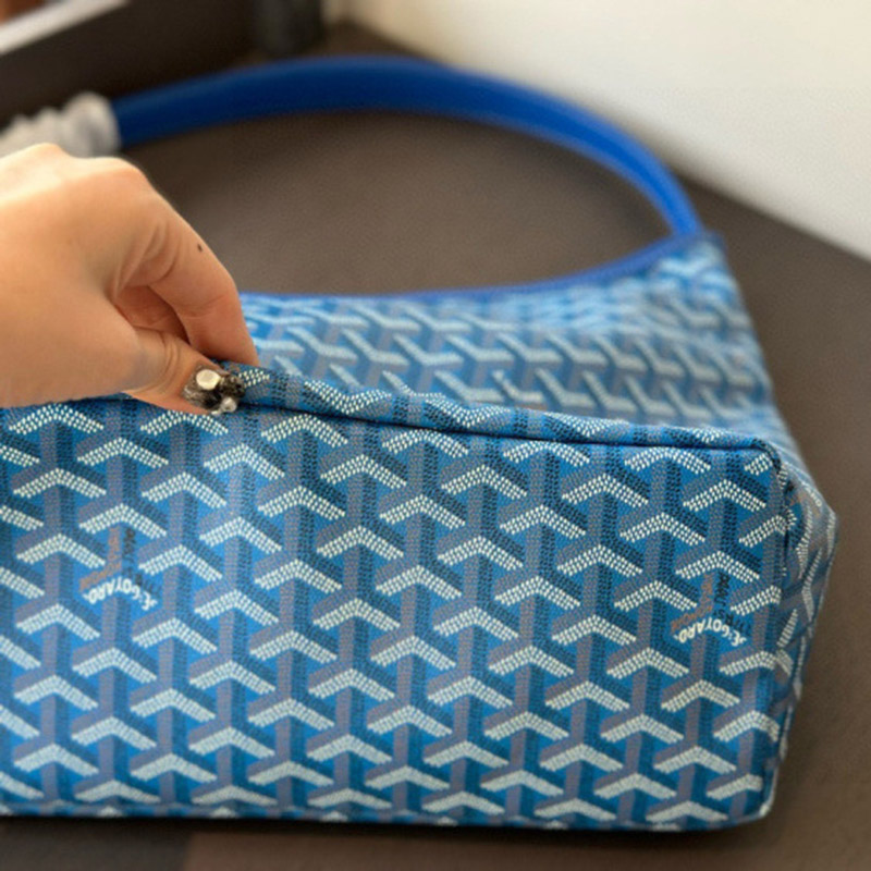 Women’s Leather PVC Printed Canvas Hobo Shoulder Bag